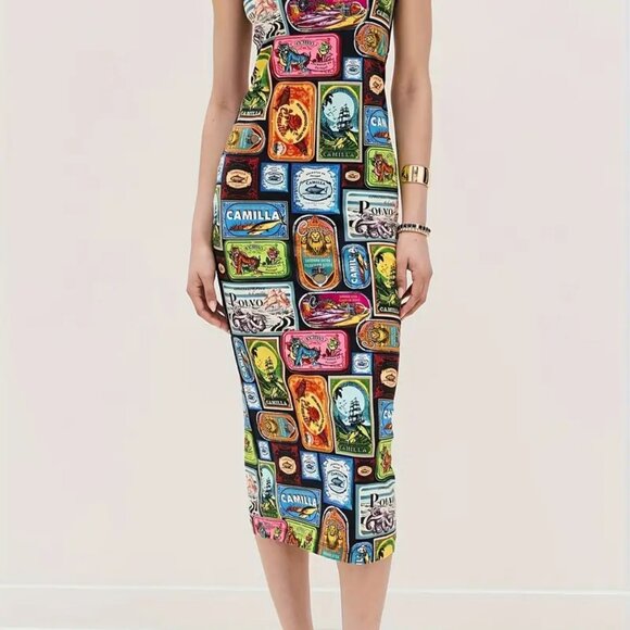 Sleeveless Bodycon Pencil Midi Dress - Picture 6 of 6